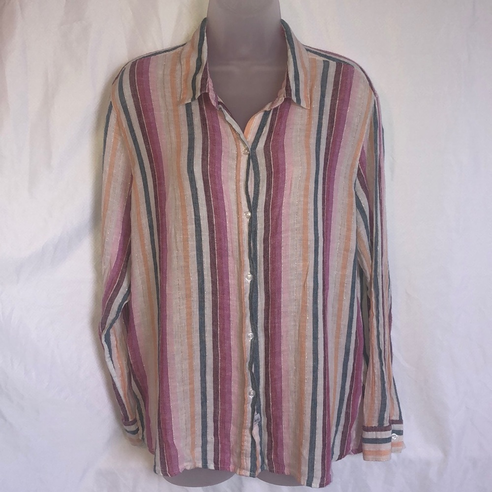 Rails Avila Textured Stripe Buttondown - image 5